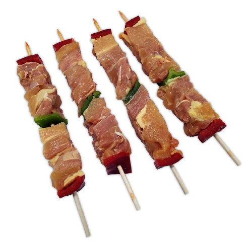 (E) Brocheta Pollo/Verdura Pieza 90/100 Gr+/- Caja 6 kg*