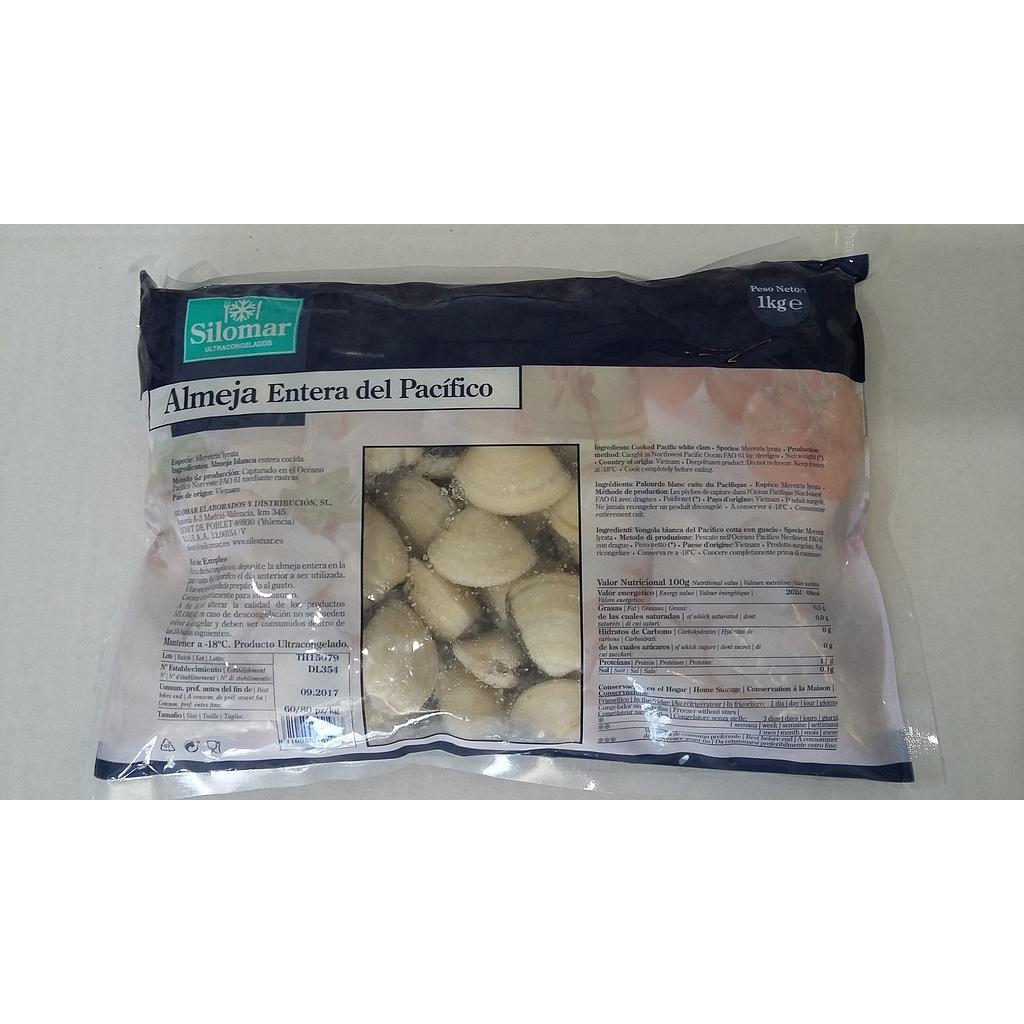 Almeja Blanca 60/80 Vacio 6X1Kg.