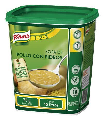 Kn Sopa Pollo Fideos 750G .. [6 Ud/Caja] [Vta. Unidad]