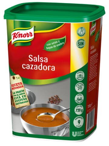 Salsa Clasica Cazadora 720G [6 Bote/Caja] [Vta. Unidad] - Knorr