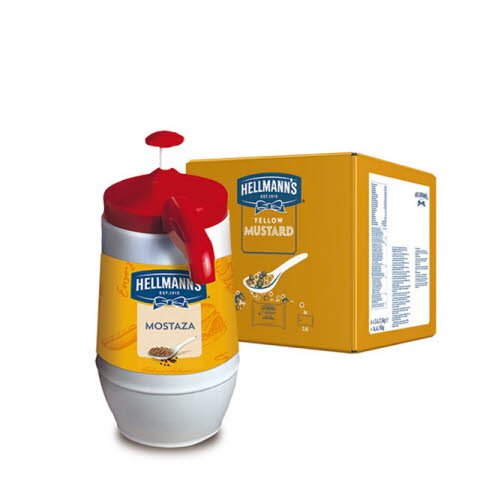 Mostaza Press 2,5L .. [6 Ud/Caja] [Vta. Caja] - Hellmann'S