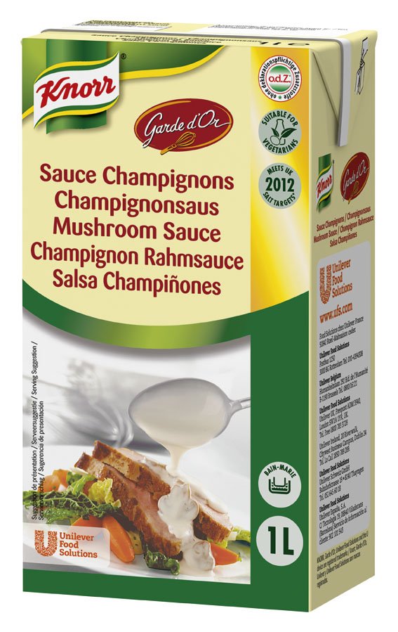 (E) Garde D'Or Salsa Champiñones 1L [6 Ud/Caja] [Vta. Unidad] - Knorr